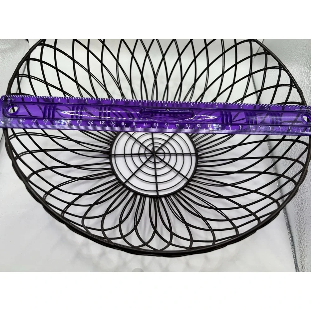 Brown Countertop Fruit Bowl, Wire Basket for Fruits, Breads, Vegetables,Snacks